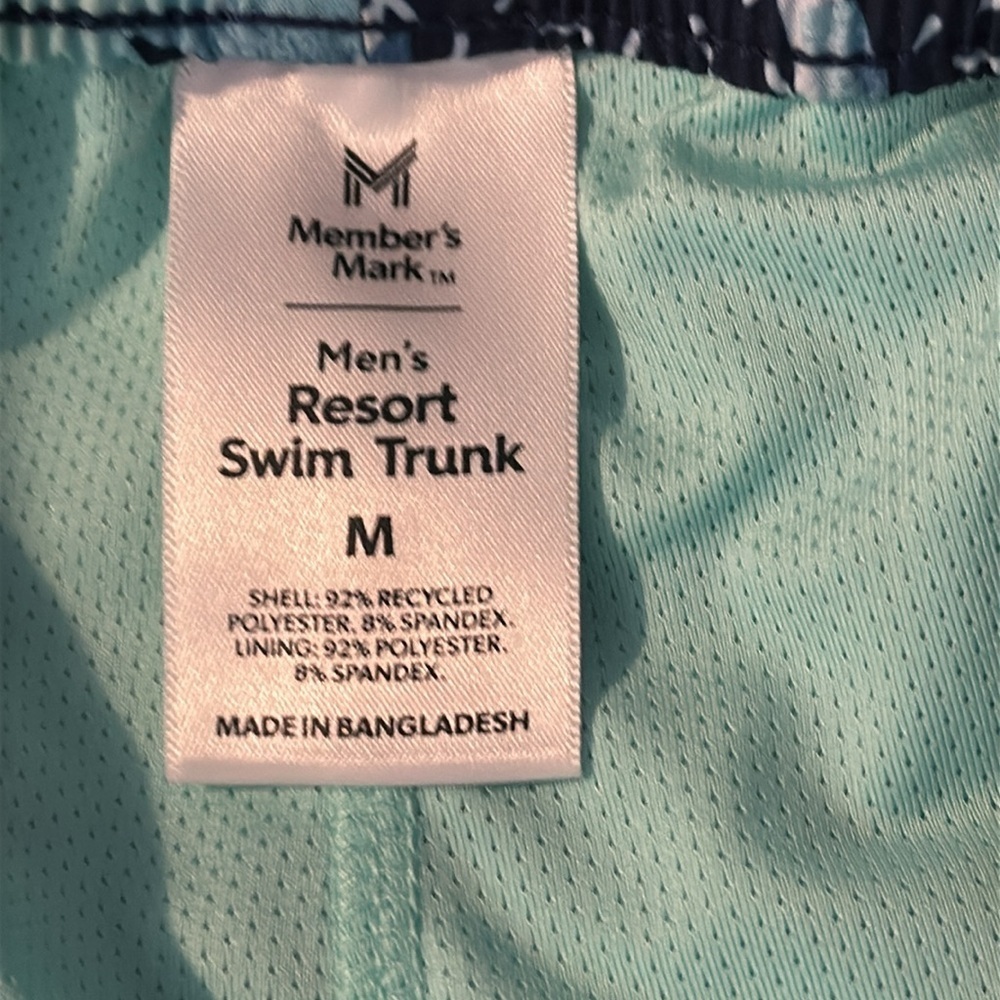 NWOT Member's Mark 4 Way Stretch Quick Dry UPF 50 Sun Protection Swim Trunks - Picture 9 of 9